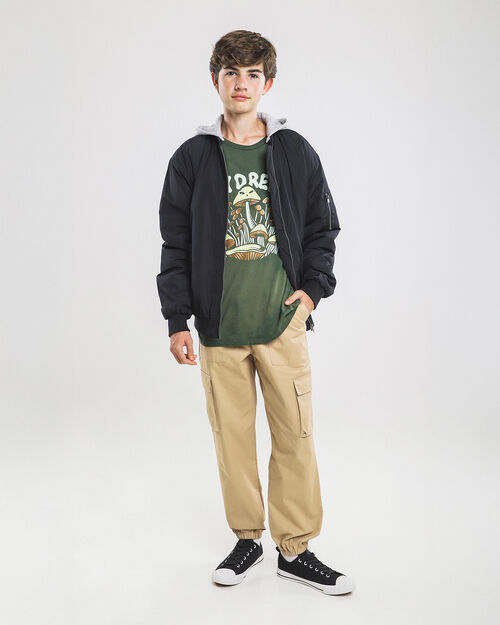Chamarra Hoodie Bomber
